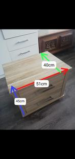 Nachtkastje, Huis en Inrichting, Kasten | Kledingkasten, Ophalen, 50 tot 100 cm, Zo goed als nieuw, Minder dan 100 cm
