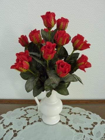 kunst rozen roos 1 boeket of 2 boeketten kunstbloemen zijde beschikbaar voor biedingen