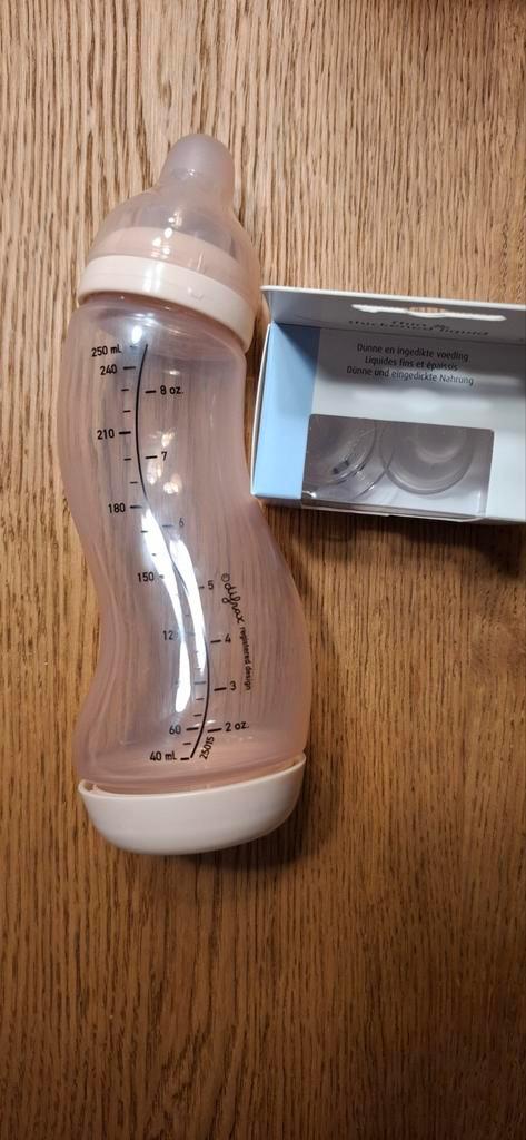 Difrax S-fles 250ml + 2 spenen 3M+ - Nieuw, Kinderen en Baby's, Babyvoeding en Toebehoren, Nieuw, Overige typen, Ophalen of Verzenden