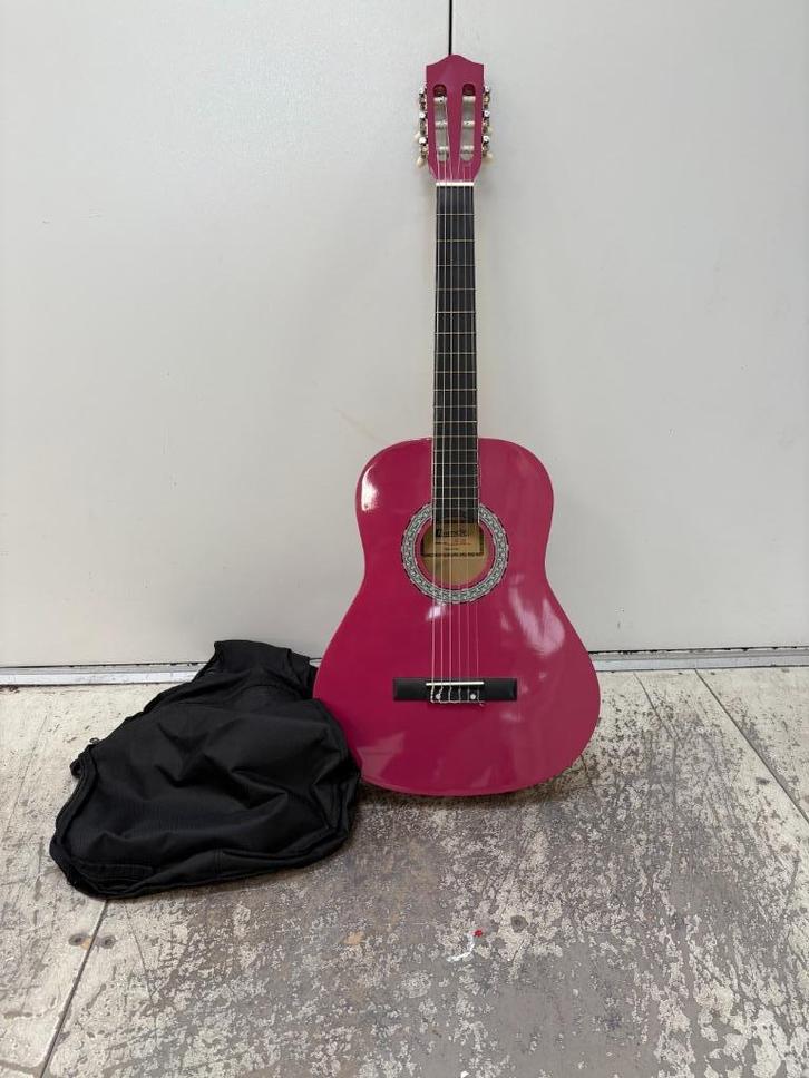 Dimavery AC-303 klassieke gitaar 3/4 – roze, Muziek en Instrumenten, Snaarinstrumenten | Gitaren | Akoestisch, Nieuw, Klassieke of Spaanse gitaar