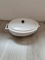 Witte gusta maxi cocotte met rechaud, Huis en Inrichting, Ophalen