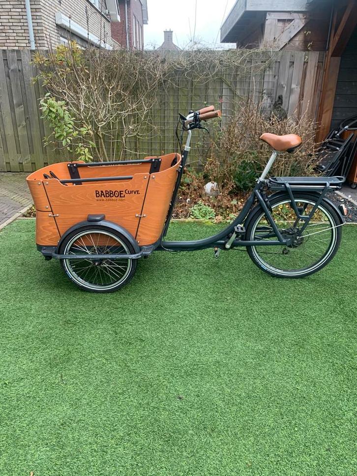 Babboe Curve Bakfiets Elektrisch, Fietsen en Brommers, Fietsen | Bakfietsen, Gebruikt, Overige merken, 4 kinderen of meer, Elektrisch