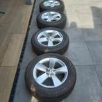 Originele 17"  lichtmetalen Skoda velgen + all season banden, Ophalen, Gebruikt, Skoda