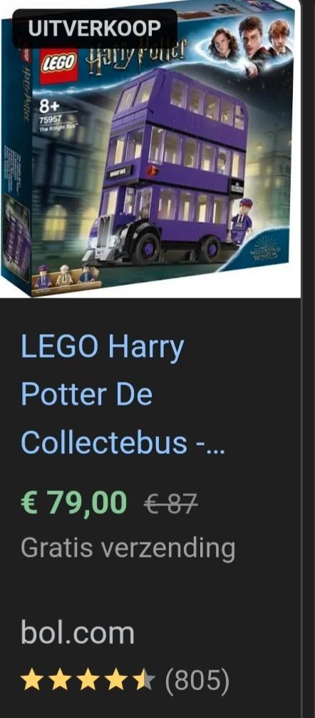 LEGO Harry Potter De Collectebus (75957) - Zo goed als nieuw, Verzamelen, Harry Potter, Zo goed als nieuw, Ophalen