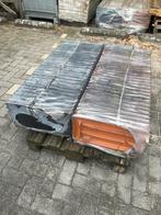 112 stuks Nibra Vlakke dakpan G10 Pro Zwart Engobe 671, Ophalen, 10 tot 15 m², Steen of Klei, Zwart