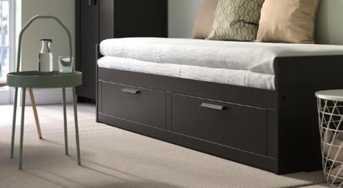 studentenkamer inboedel bed, kast Ikea Brimnes nieuw, Huis en Inrichting, Slaapkamer | Bedden, Zo goed als nieuw, Tweepersoons
