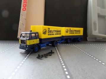 925 albedo herpa volvo f88 f89 deutrans combi geel 1:87 truc beschikbaar voor biedingen