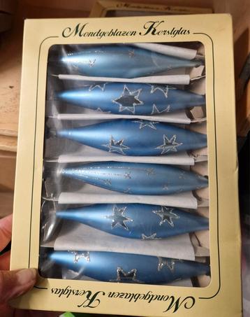 Vintage Mondgeblazen Kerstballen beschikbaar voor biedingen