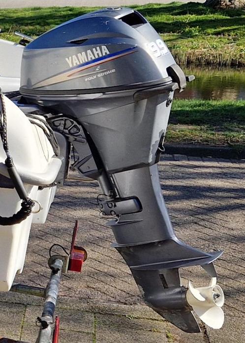 Yamaha 15 PK 4 Takt langstaart (met afstandsbediening), Watersport en Boten, Buiten- en Binnenboordmotoren, Gebruikt, Benzine