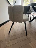 Pole to pole boucle stoelen 4st., Huis en Inrichting, Stoelen, Vier, Stof, Wit, Zo goed als nieuw