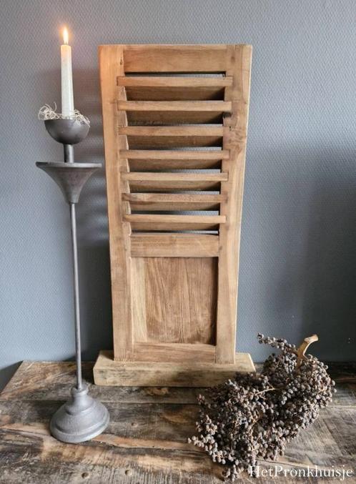 Robuust houten luik op voet. Landelijk sober stoer, Antiek en Kunst, Curiosa en Brocante, Ophalen of Verzenden