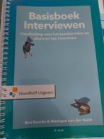 Basisboek Interviewen - Ben Baarda & Monique van der Hulst, Zo goed als nieuw, Ben Baarda & Monique van der Hulst, Gamma, HBO
