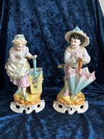 Antieke Porseleinen Beelden Volkstedt/Sitzendorf Stijl, Verzenden