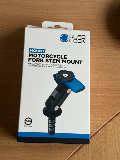 Quad Lock Motorcycle Fork Stem Mount, Telecommunicatie, Telefoonhouders, Nieuw, Motor, Ophalen of Verzenden