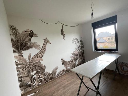 Photowall behang jungle, Huis en Inrichting, Stoffering | Behang, Beige, Bruin, 25 tot 50 m², Ophalen
