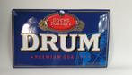 DRUM shag reclamebord metaal, wandbord. S37, Ophalen of Verzenden
