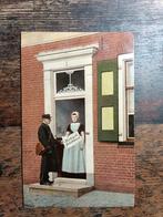 Oude Ansichtkaart met Postbode, Verzamelen, Ophalen of Verzenden, Voor 1920, Gelopen