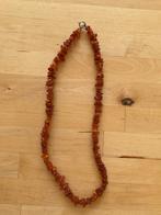Vintage echte Barnsteen Ketting zgan, Sieraden, Tassen en Uiterlijk, Kettingen, Bruin, Ophalen of Verzenden, Zo goed als nieuw