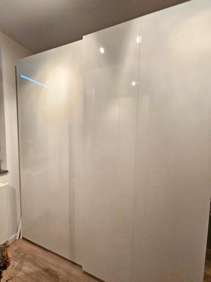 2x PAX Schuifdeuren Wit Hoogglans 200x236cm, Huis en Inrichting, Kasten | Kledingkasten, Zo goed als nieuw, 200 cm of meer, Ophalen