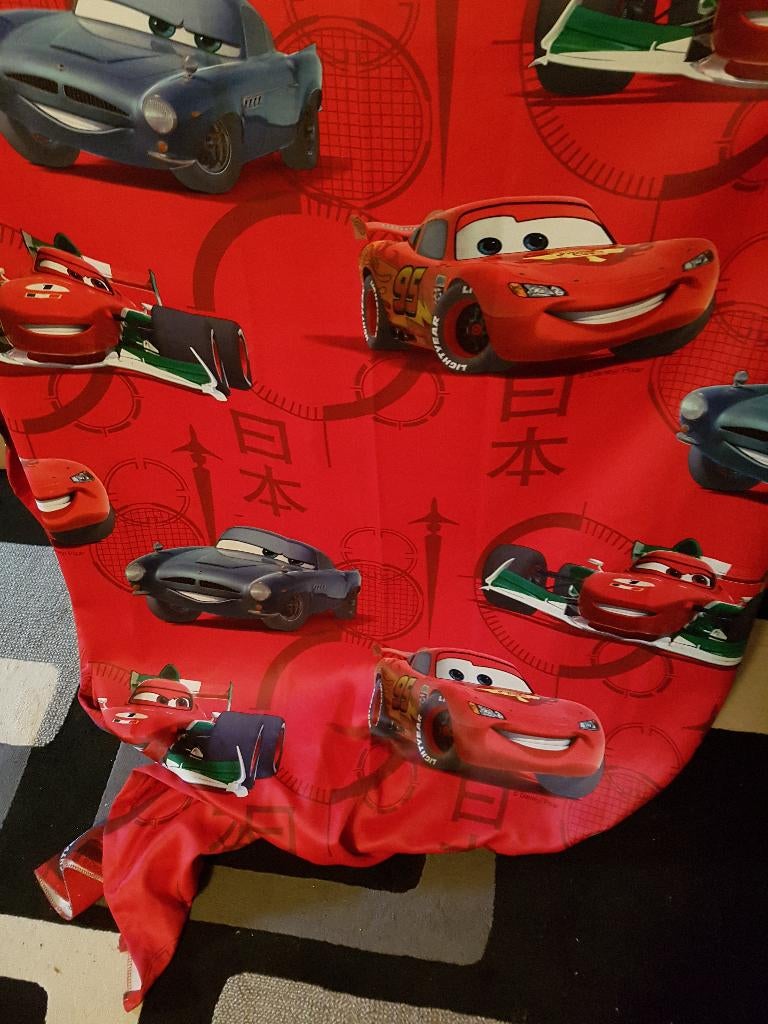 Cars gordijne, Ophalen of Verzenden, Zo goed als nieuw, 200 cm of meer