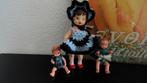 3 kleine vintage poppenhuis poppen oa Ari en Oskar popje, Verzamelen, Poppen, Ophalen of Verzenden, Gebruikt, Pop