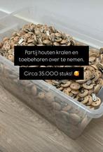 Clips/kralen/hexagon/letterkralen/babykoord 100% Beukenhout, Ophalen