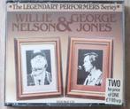 Dubbel CD met Willie Nelson ( CD 1 ) + George Jones ( CD 2 ), Ophalen of Verzenden, Zo goed als nieuw