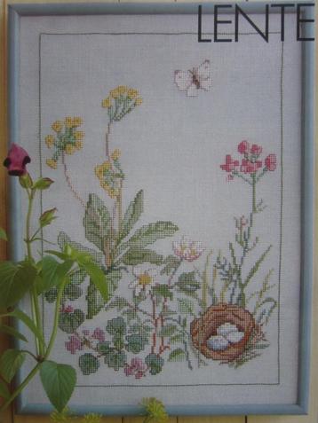 borduurpatroonen WILDE WEIDEBLOEMEN JAARGETIJDEN beschikbaar voor biedingen