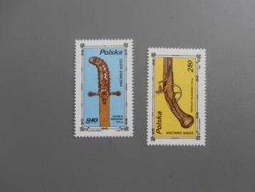 Postzegels Polen 1979 -1981 -1983 -1984 Pistols - Politie beschikbaar voor biedingen