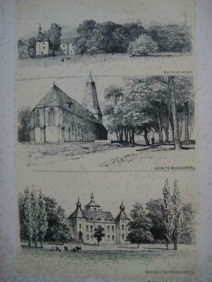 094/ Hummelo / Enghuizen   Litho 1876, Antiek en Kunst, Kunst | Litho's en Zeefdrukken, Ophalen of Verzenden