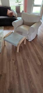 Ikea Ektorp Fauteuil met Voetenbank, Huis en Inrichting, Banken | Voetenbanken en Poefen, Ophalen, Hout, Minder dan 50 cm, Zo goed als nieuw