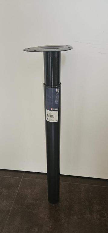 Tafelpoot verstelbaar zwart: 70-110 cm (2 stuks) beschikbaar voor biedingen