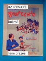 zoek oud promotie folder affiche Pinocchio Disney film 1940, Gelezen, Folder, Walt Disney, Ophalen of Verzenden