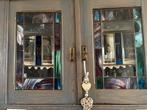 Buffetkast met glas in lood deuren, Huis en Inrichting, Ophalen, Gebruikt, 100 tot 150 cm, Glas