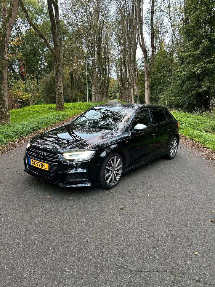 Audi A3 SPORTBACK Tfsi S Tronic Keyless 2018 Zwart, Auto's, Audi, Particulier, A3, ABS, Adaptieve lichten, Adaptive Cruise Control