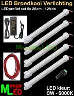LED profiel strip SET 5x 25cm Broedkooi Kweekkooi Vogelkooi, Dieren en Toebehoren, Ophalen of Verzenden, Nieuw, Aluminium, Broedkooi of Kweekkooi