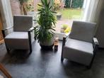 Twee grijze Fauteuils, Ophalen of Verzenden, Gebruikt, 75 tot 100 cm, 50 tot 75 cm