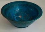 blauwe antieke schaal,aardewerk, Ophalen of Verzenden