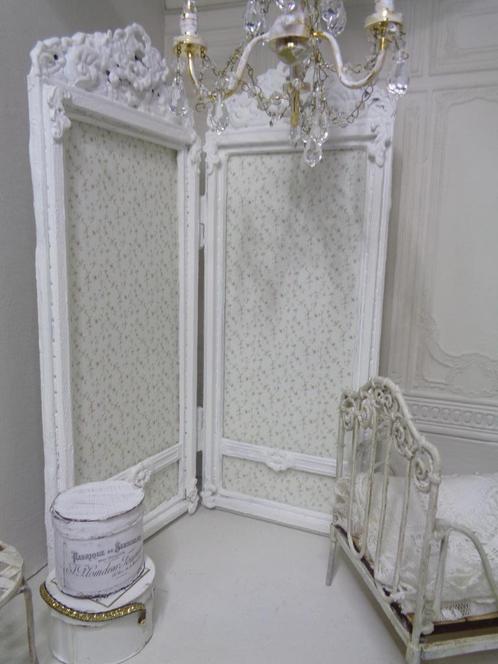 Brocant kamerscherm...Poppenhuis 1:12 ( Fotonr S1 ), Verzamelen, Poppenhuizen en Toebehoren, Nieuw, Poppenhuis, Ophalen of Verzenden