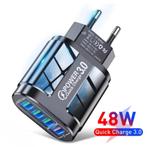 48W QC3.0 snellader 4USB EU standaard reizen draagbaar poort, Computers en Software, USB Sticks, Ophalen of Verzenden, Nieuw, 2 TB of meer