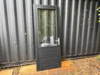 Mooie hardhouten buitendeur (228x92,5cm) met dubbel glas, Doe-het-zelf en Verbouw, Deuren en Horren, Ophalen, Gebruikt, 80 tot 100 cm