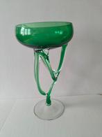 Józefina Krosno octopus pools groen glas, Antiek en Kunst, Antiek | Glas en Kristal, Verzenden