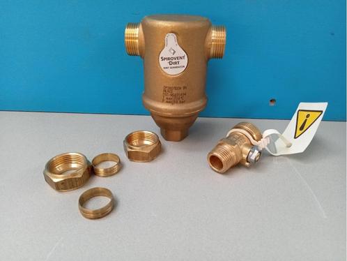 Vuilafscheider Spirotech Spirotrap 2x knel 22mm, Doe-het-zelf en Verbouw, Verwarming en Radiatoren, Nieuw, Cv-ketel of Combi-ketel