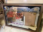 Oude Coca Cola Spiegel, Ophalen of Verzenden, Rechthoekig, 50 tot 100 cm, Minder dan 100 cm