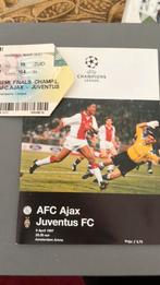 Programmaboekje en ticket AJAX- JUVENTUS 9-04-1997, Ophalen of Verzenden, Zo goed als nieuw, Ajax, Overige typen
