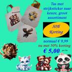 Tas met opdruk nr 2 - draagtas Beertjes, adelaar olifanten, Overige merken, Info@abcwinkel.nl, Overige kleuren, Nieuw
