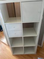 Kallax met lades en deur, Huis en Inrichting, Kasten | Boekenkasten, Ophalen, 100 tot 150 cm, 50 tot 100 cm, Zo goed als nieuw