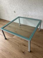 Vierkante glazen salontafel, 50 tot 100 cm, Minder dan 50 cm, Glas, Gebruikt