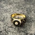 14k gouden ring heren nieuw onyx model, Ophalen of Verzenden, Nieuw, Goud