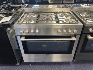 Gasfornuis RVS 90 centimeter nieuw in doos 2 jaar garantie beschikbaar voor biedingen